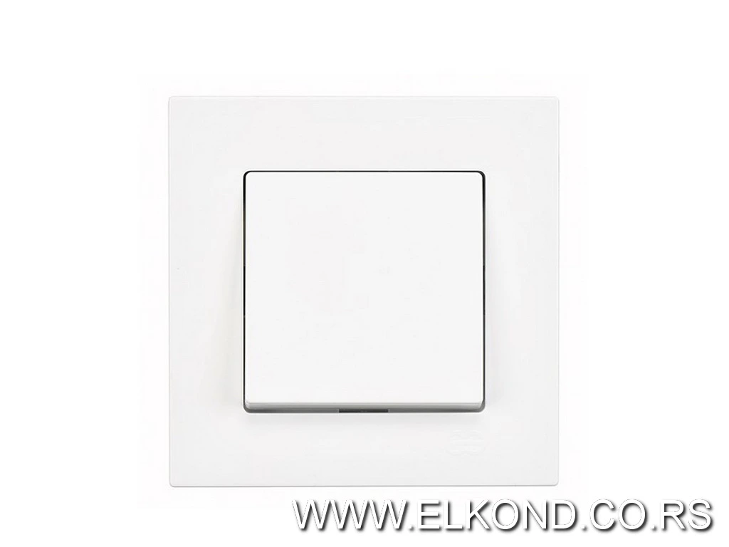 Prekidač 1 pol EQONA beli 01401100-100101